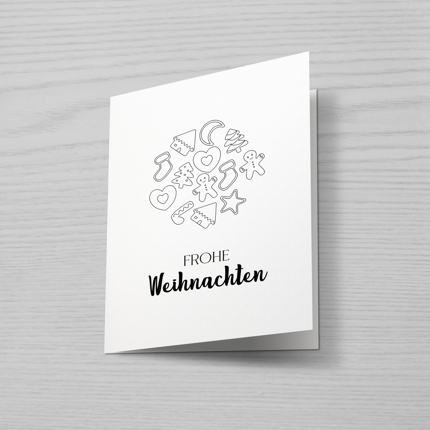 Weihnachtsgrußkarten schwarz/weiss - 24 Symbole aus dem Buch 'Weihnachten in Südtirol'